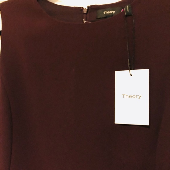 NWT Theory Natler SL Dress - Dark Bellflower Sz 12 - Picture 2 of 3